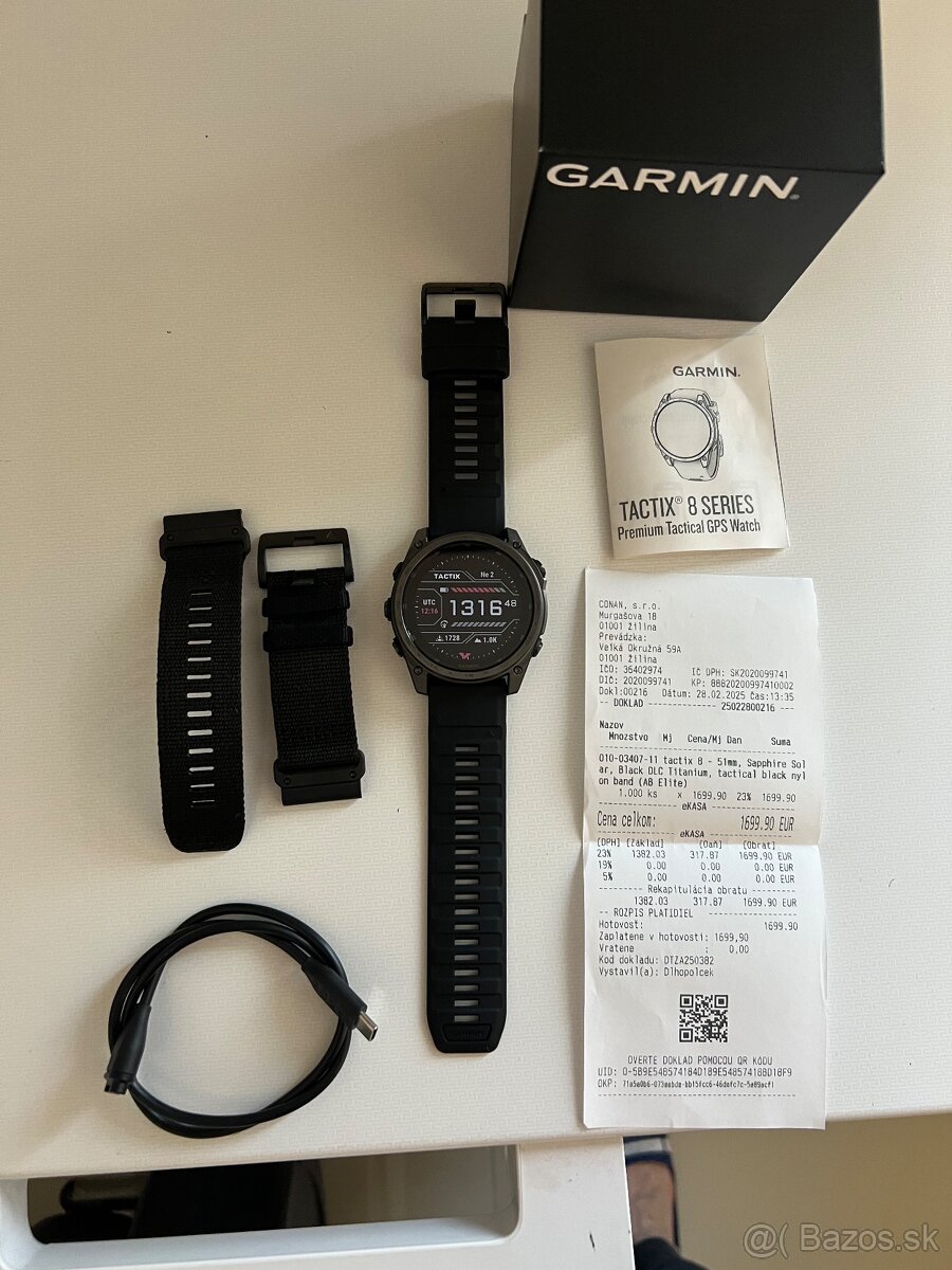 Garmin TACTIX 8- 51mm Sapphire solar