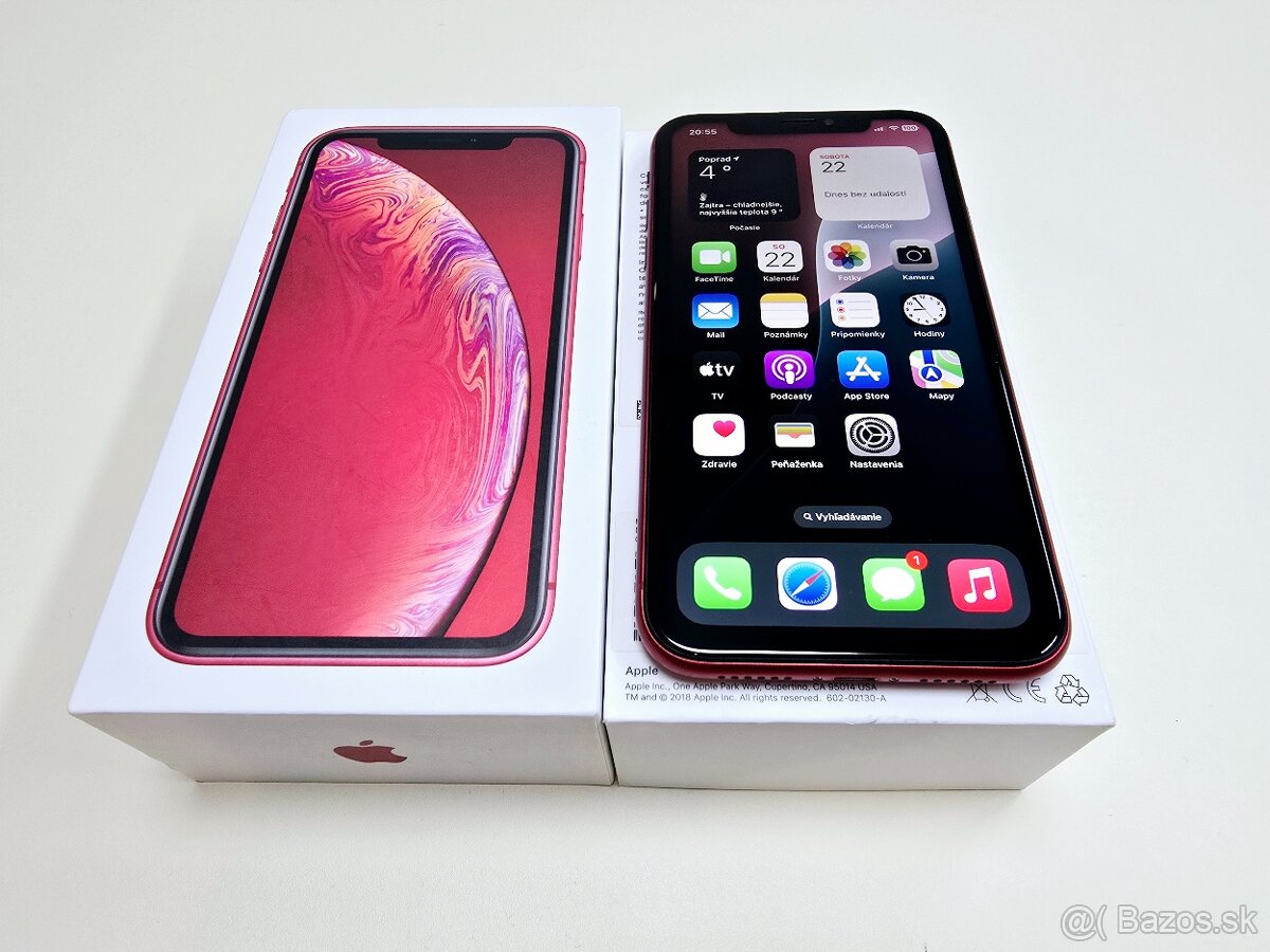 Apple IPHONE XR 64GB RED,BATERKA 100%