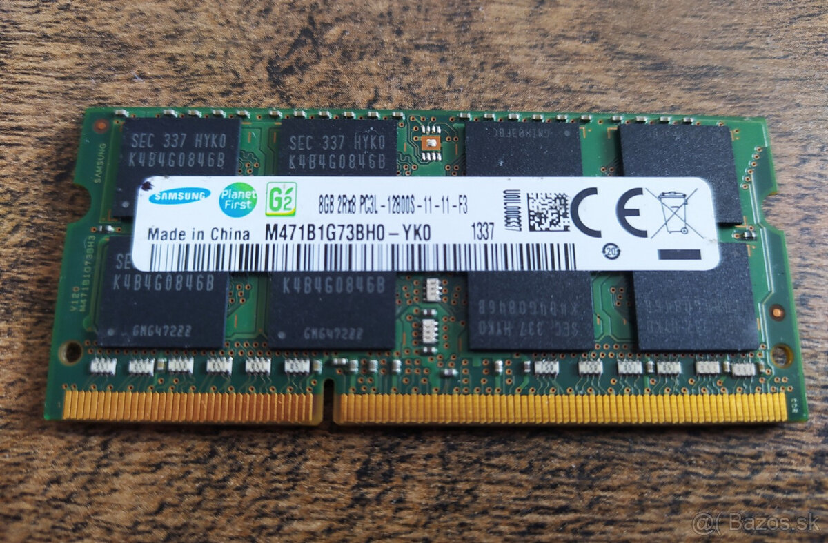 SODIMM DDR3L 8GB 1600MHz Samsung