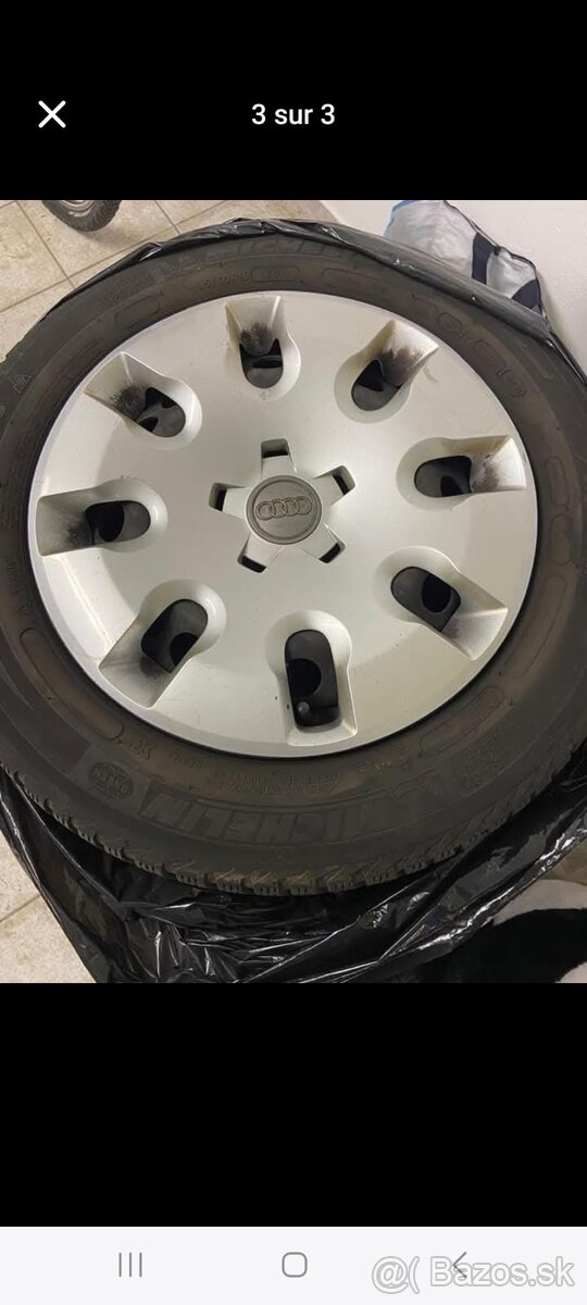 Predám zimné pneumatiky Michelin 185/60R15