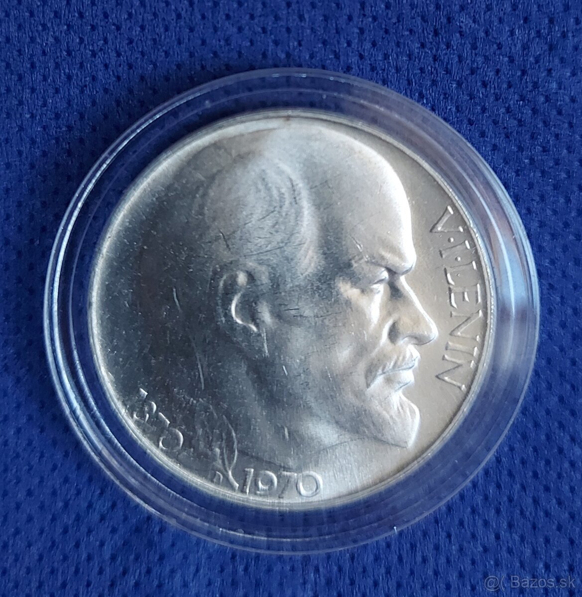 Strieborná pamätná minca 50Kčs,  1970, V. I. LENIN, BK