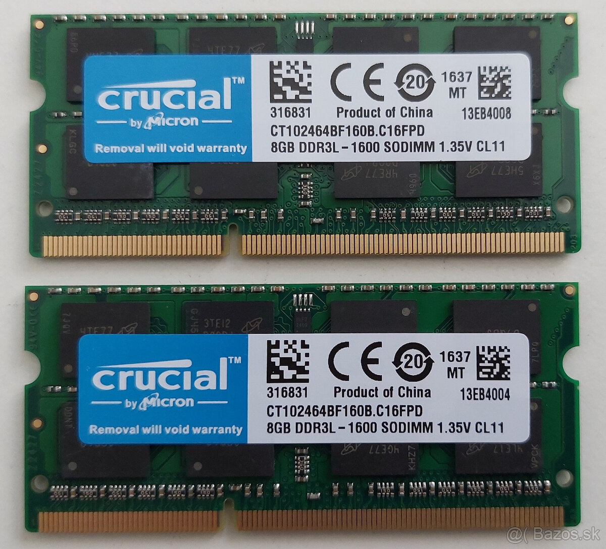 8GB DDR3L 1600Mhz SODIM