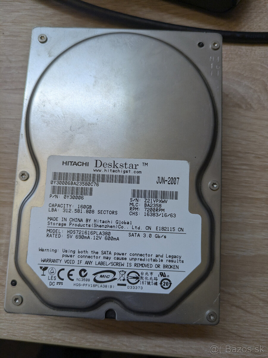 160 GB HDD