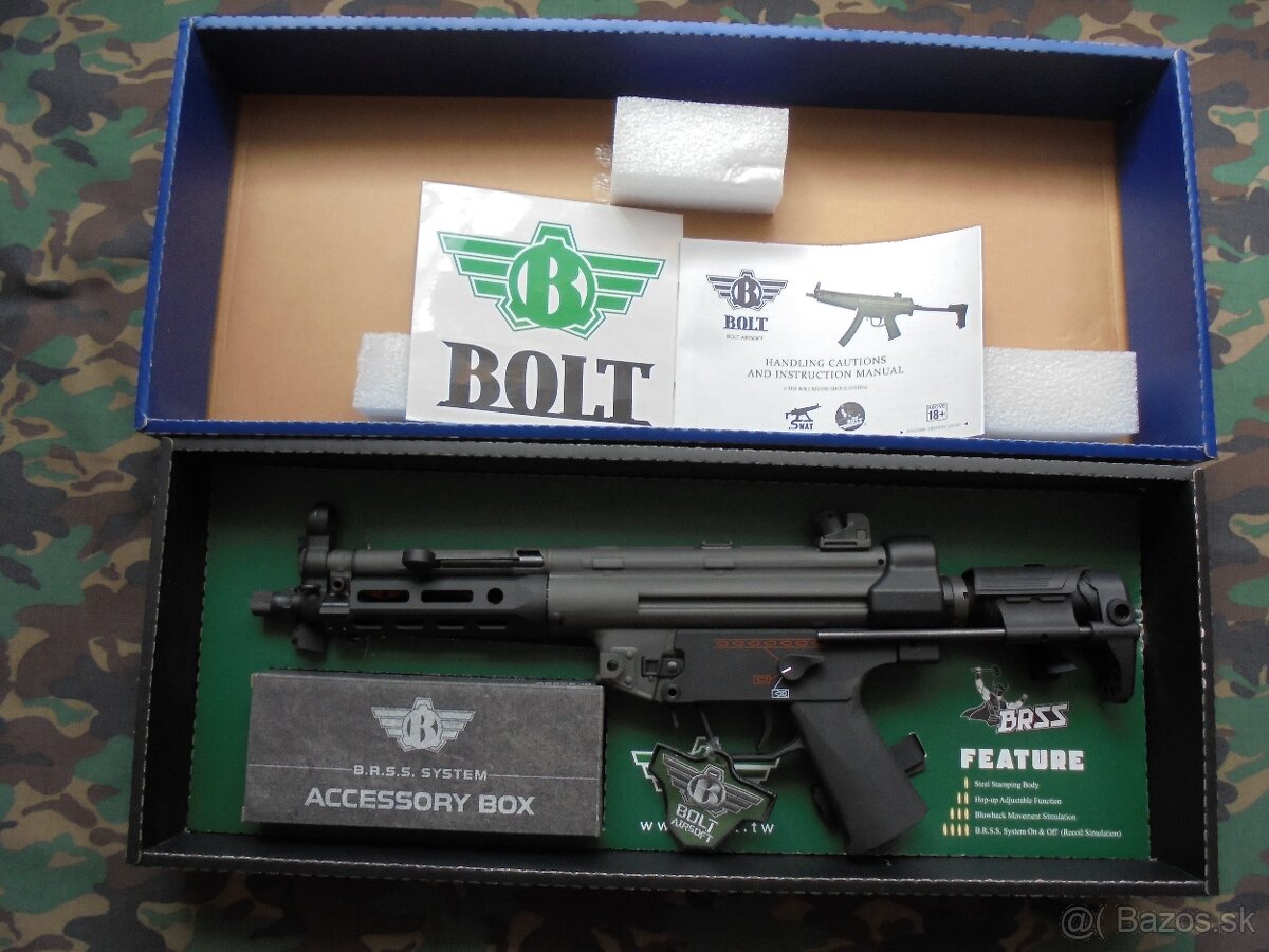 BOLT MP5 SWAT MPD B.R.S.S. AEG full metal.