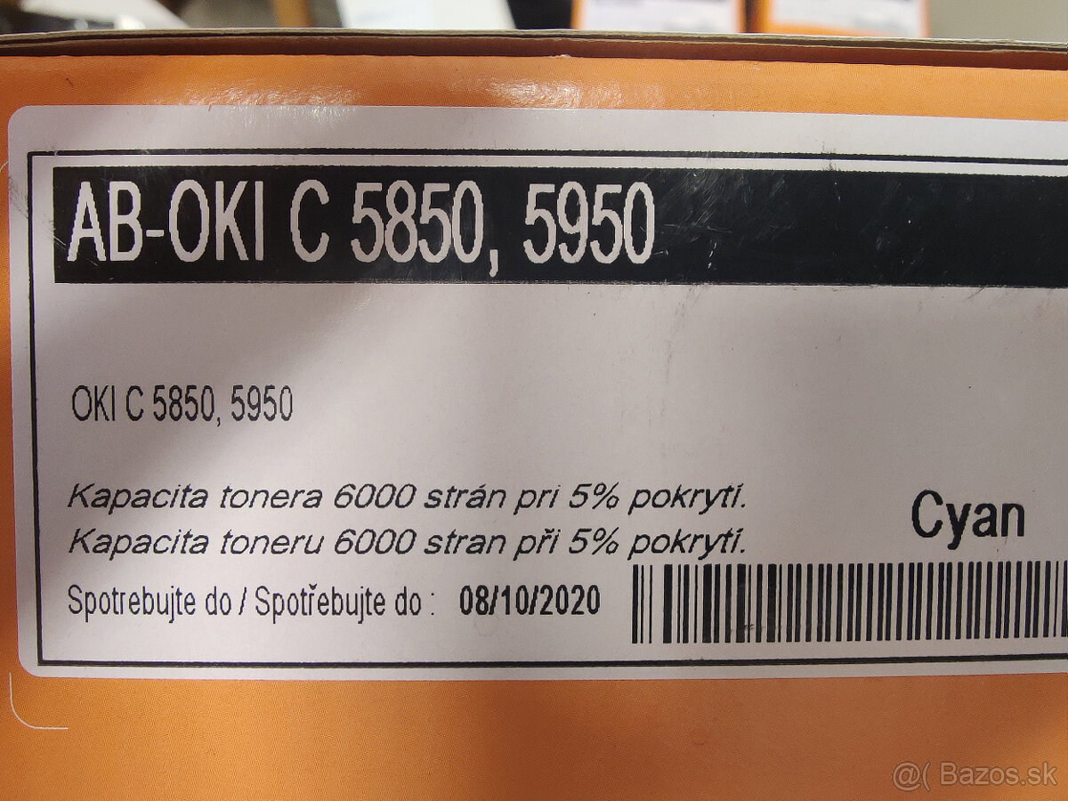 Tonery pre tlačiereň OKI C5850/C5950