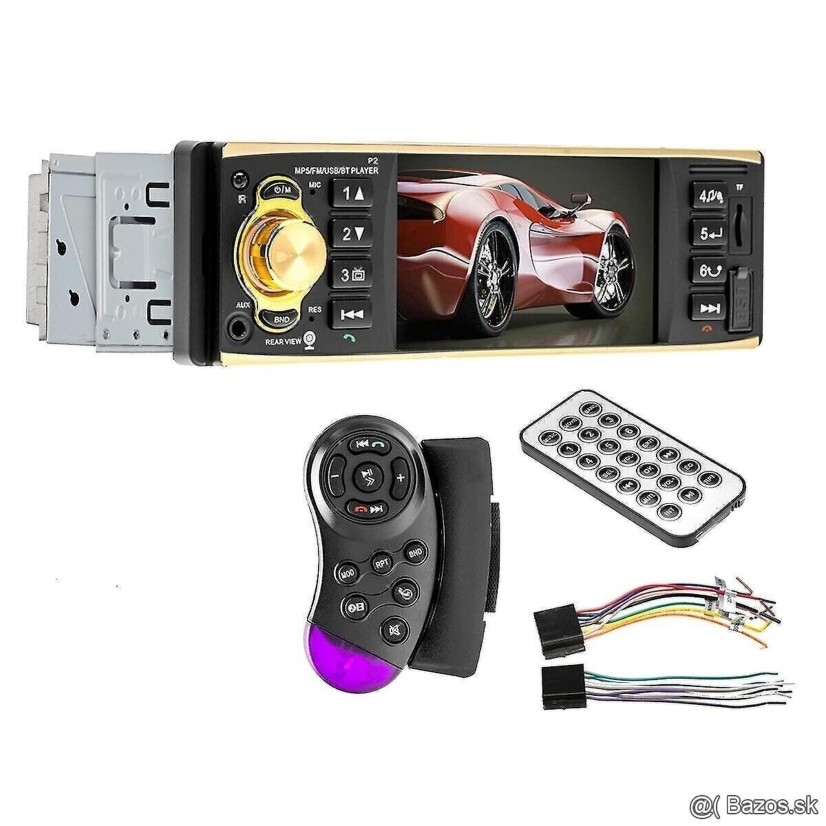 1din autoradio prehrava video USB SD Bluetooth