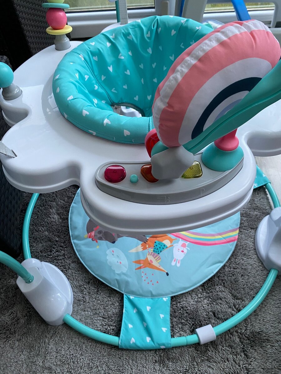 COSTWAY Jumperoo Baby Sky, detské chodítko s nastaviteľnou v