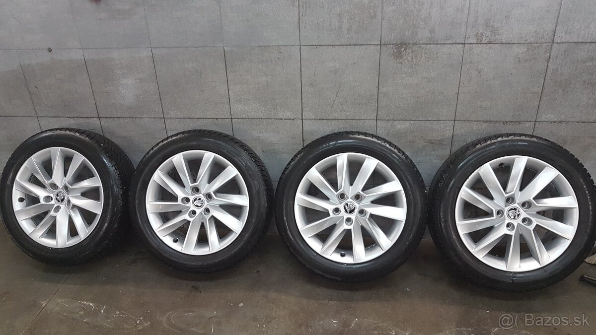 17''orig. ALU ŠKODA kolesa 5x112 R17ET 40 Gooyear