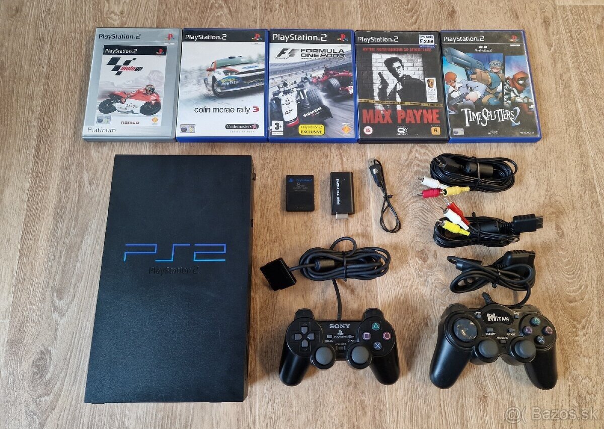 Predám - Playstation 2 + 5 Hier grátis PS2