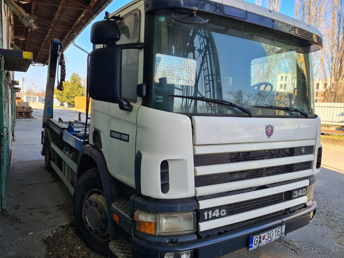 SCANIA 114G - ramenový nosič kontajnerov