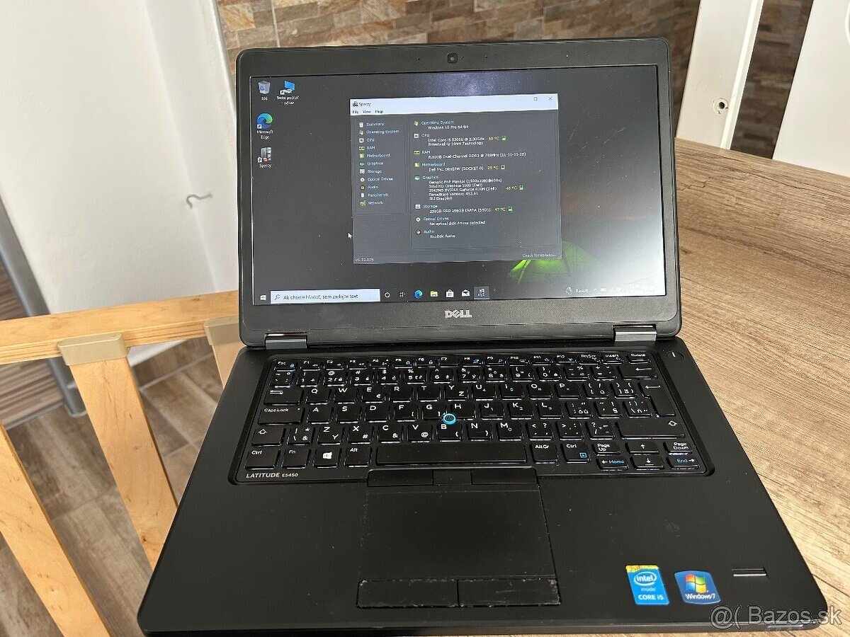 Manažérsky Dell Latitude E5450 s i5,8gb ram,256gb ssd,GT830m