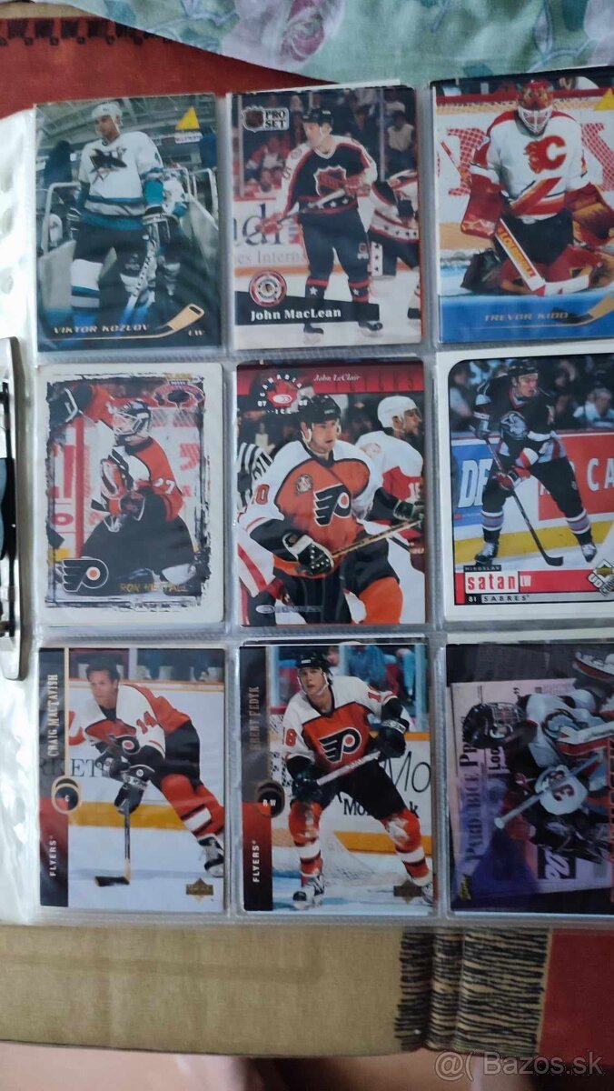 Hokejové kartičky 90. roky