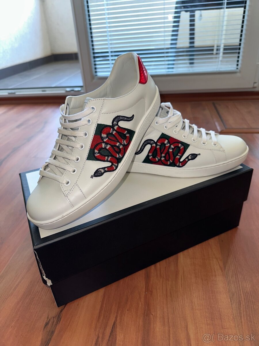 Gucci Ace leather low trainers