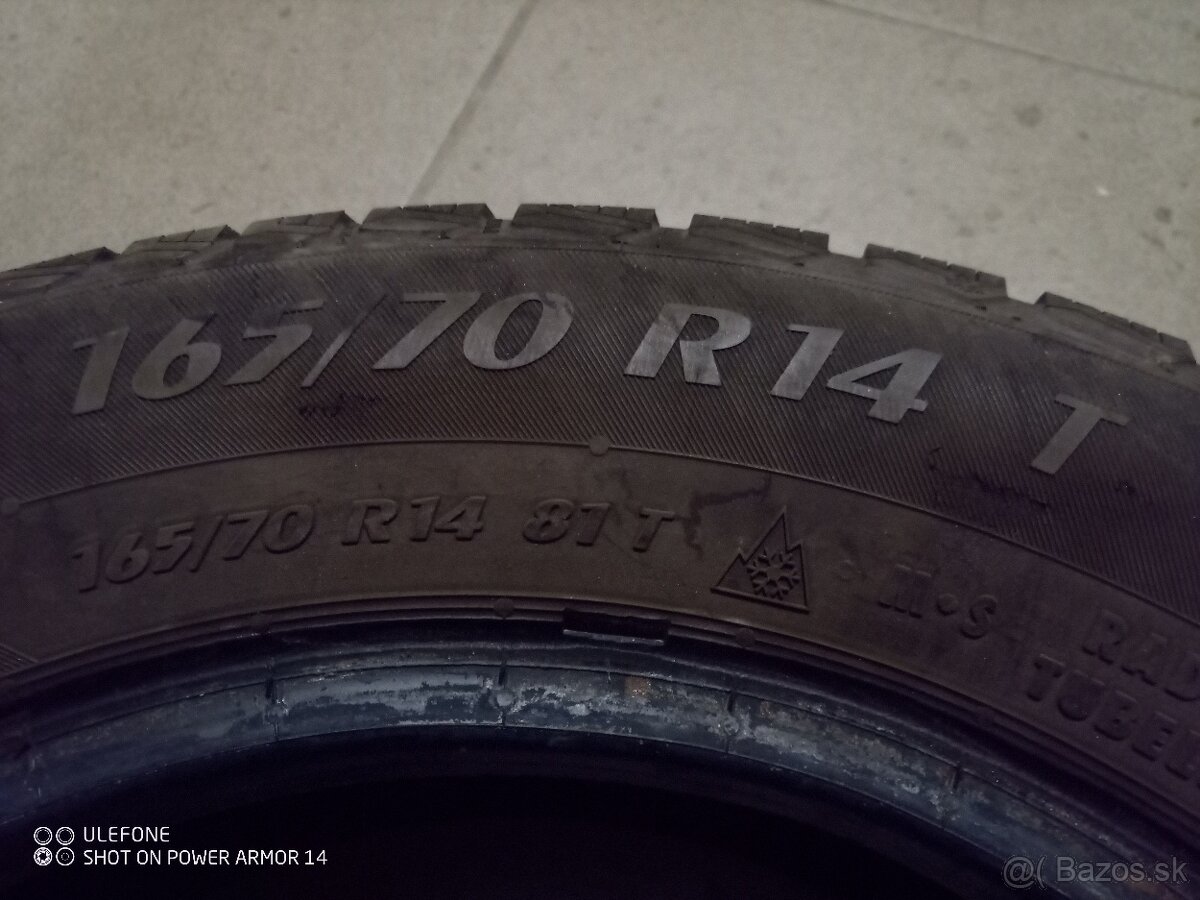 4ks zimné pneu  165/70 R14