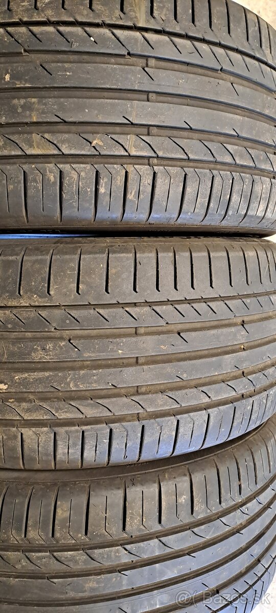 Predám 3ks jazdené letné 285/40r21-109Y Continental