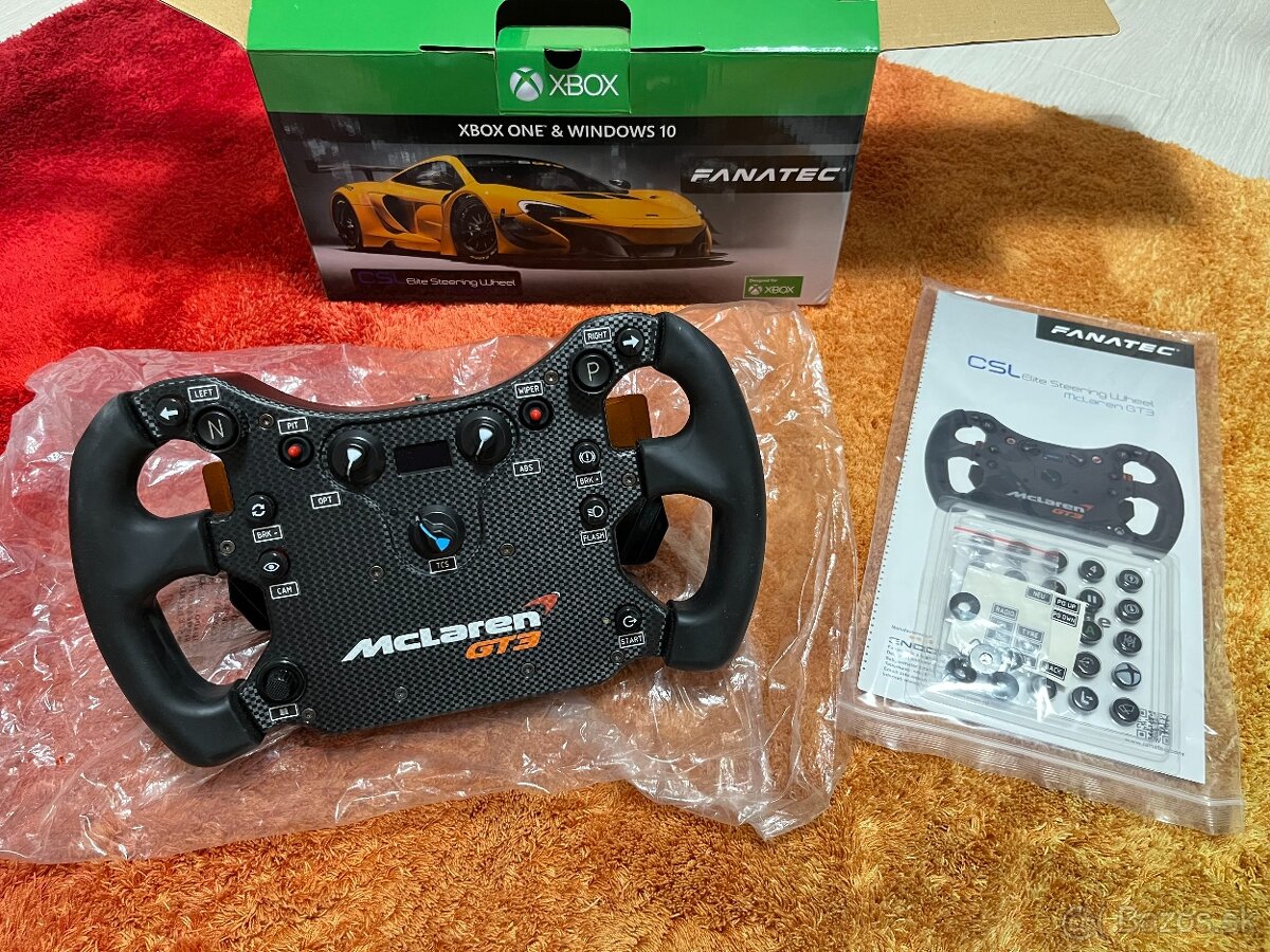 Volant FANATEC CSL Elite Steering Wheel McLaren GT3 + QR1