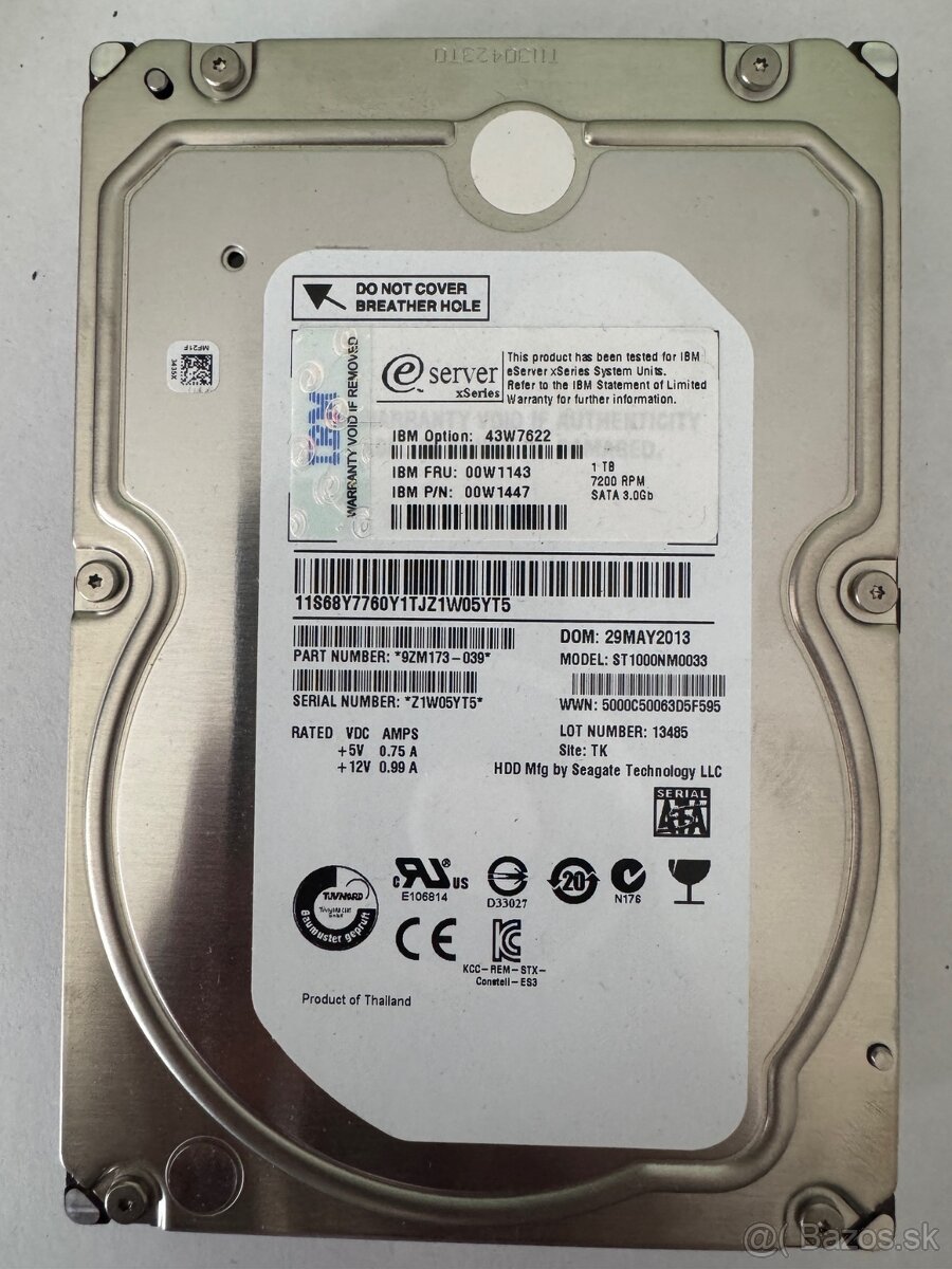 #30 - IBM 1TB 3.5" 7200RPM 6Gbs SATA