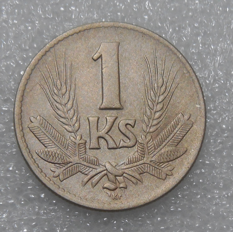 Mince: 1 Koruna 1942 varianta č.2 - Slovenský štát 1939-1945