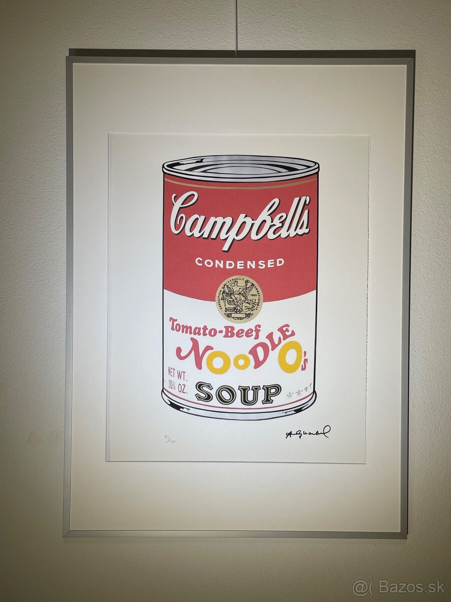 Andy Warhol "Campbells" Limitovaná edícia_Číslované