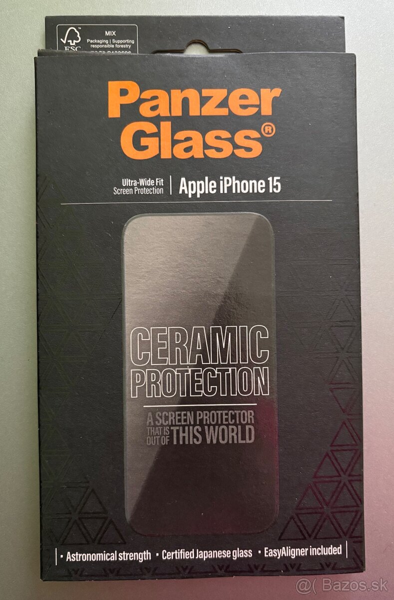 Panzer Glass ceramic protection pre iPhone 15 - nové