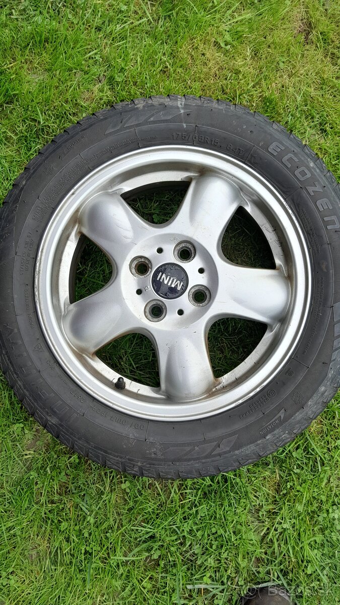 Disky+zimné pneu Mini Cooper 15" / 4x100 / ET 45 SO 56,1