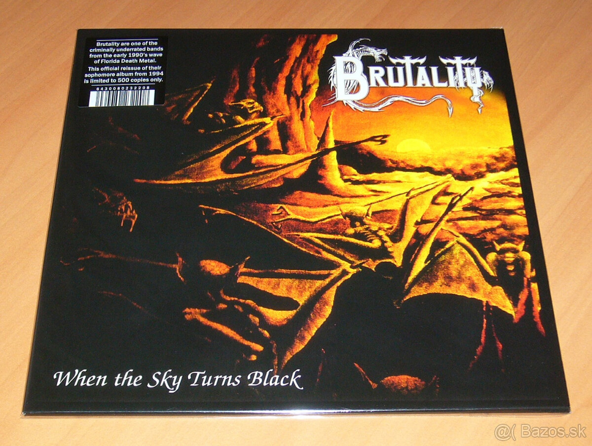 BRUTALITY - "When The Sky Turns Black"  LP