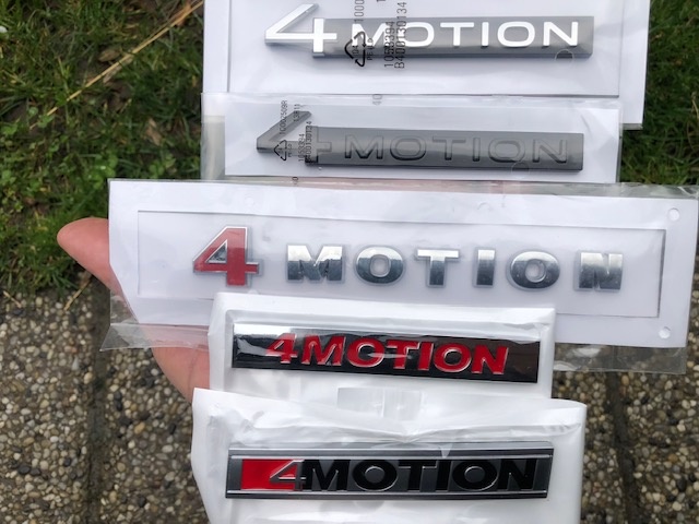 4MOTION ROZNE ZNAKY NA VW