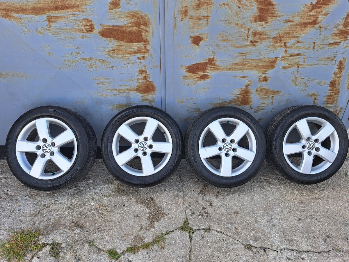 Originál Disky Volkswagen ronal r16 s pneu 205/55 R16