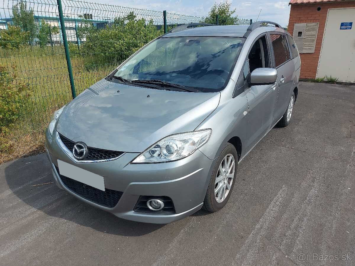 Mazda 5 2,0MZR-CD r. 11/2010, 6-rýchlostná, 7-miestna, ťažné