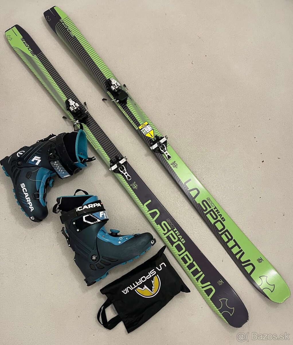 Skialp set La Sportiva + ATK 12 + Scarpa F1 + pasy