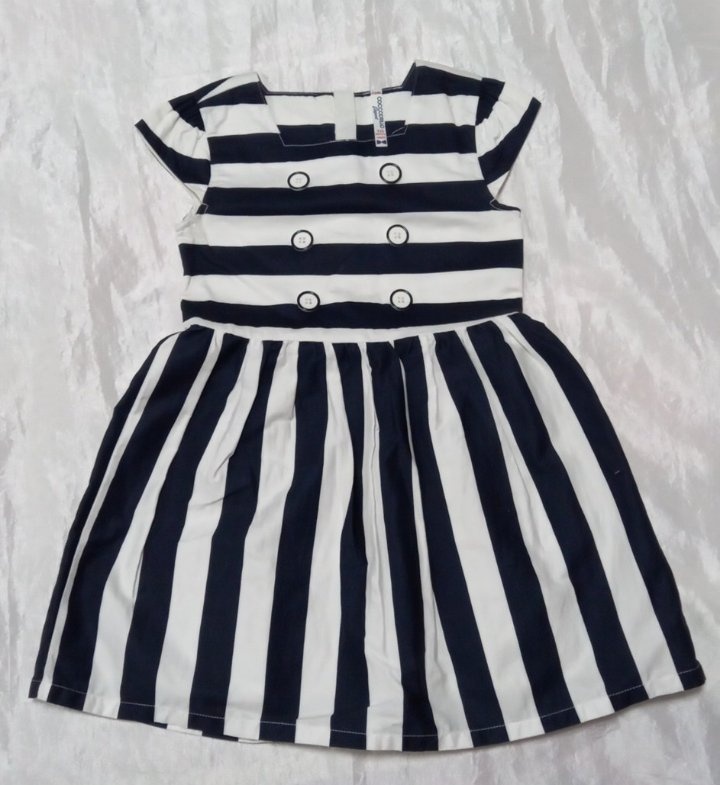 Dievčenské šaty námornického štýlu, veľkosť 110 mi