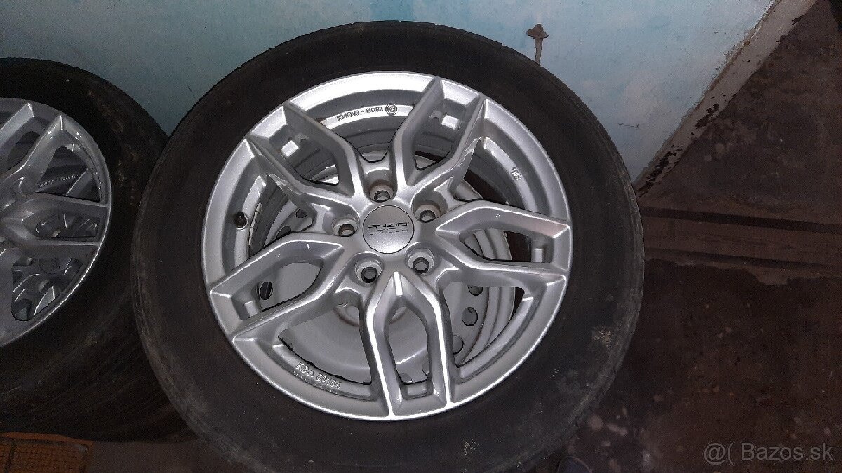 Alu disky 6,5x16 5x108 ET50 Anzio Spark s pneu Hankook