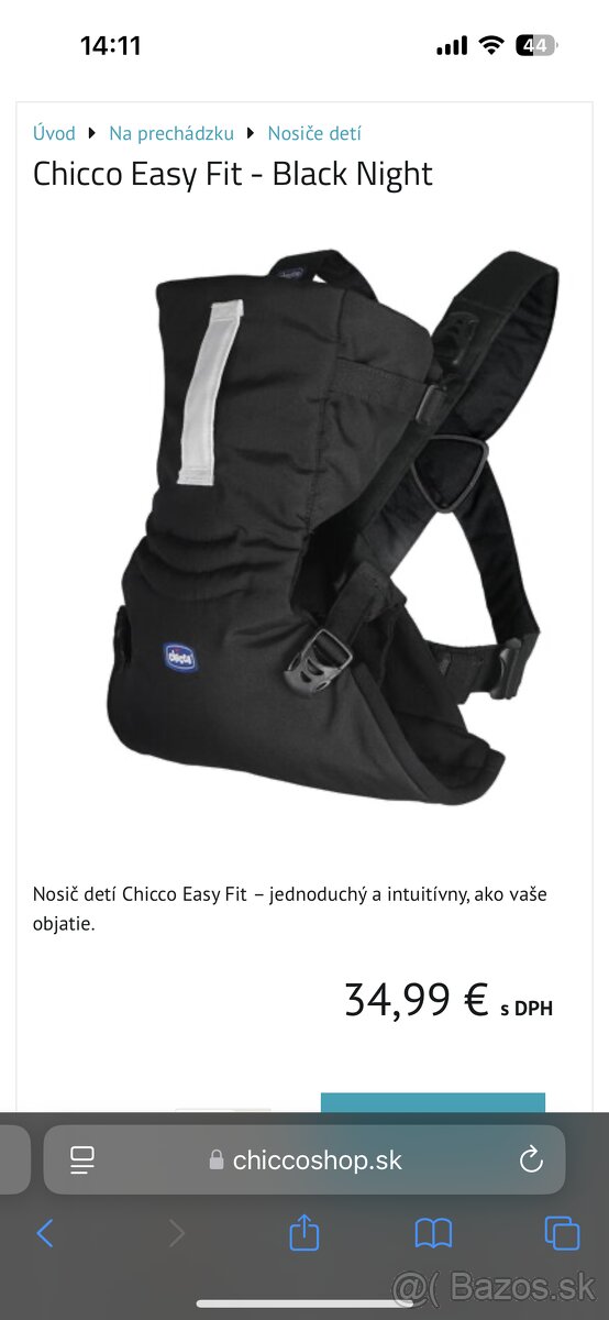 Detský nosič CHICCO Easy fit