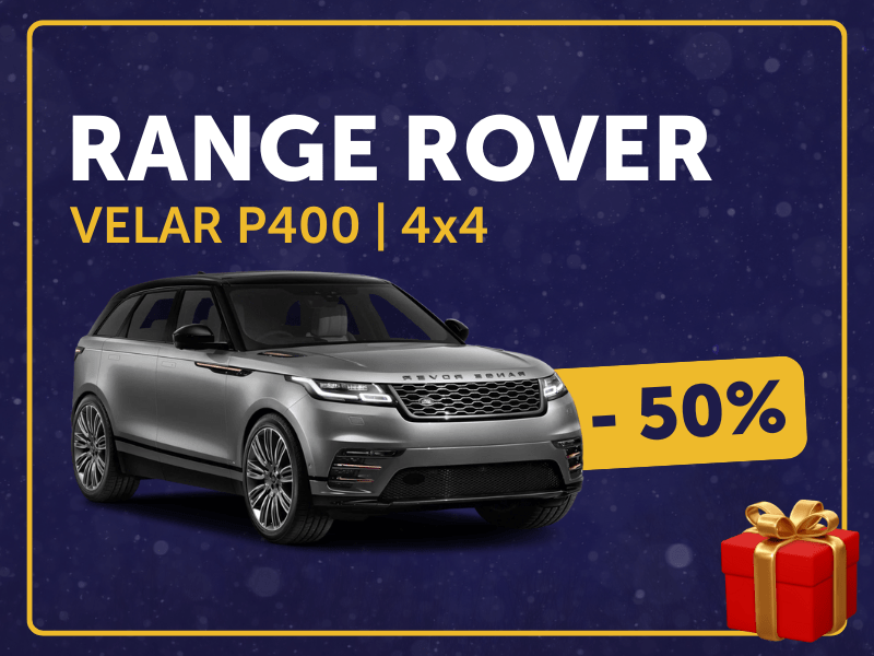 Prenájom Range Rover Velar 3.0 I6 P400 ZIMNÁ AKCIA ❄️ -50%