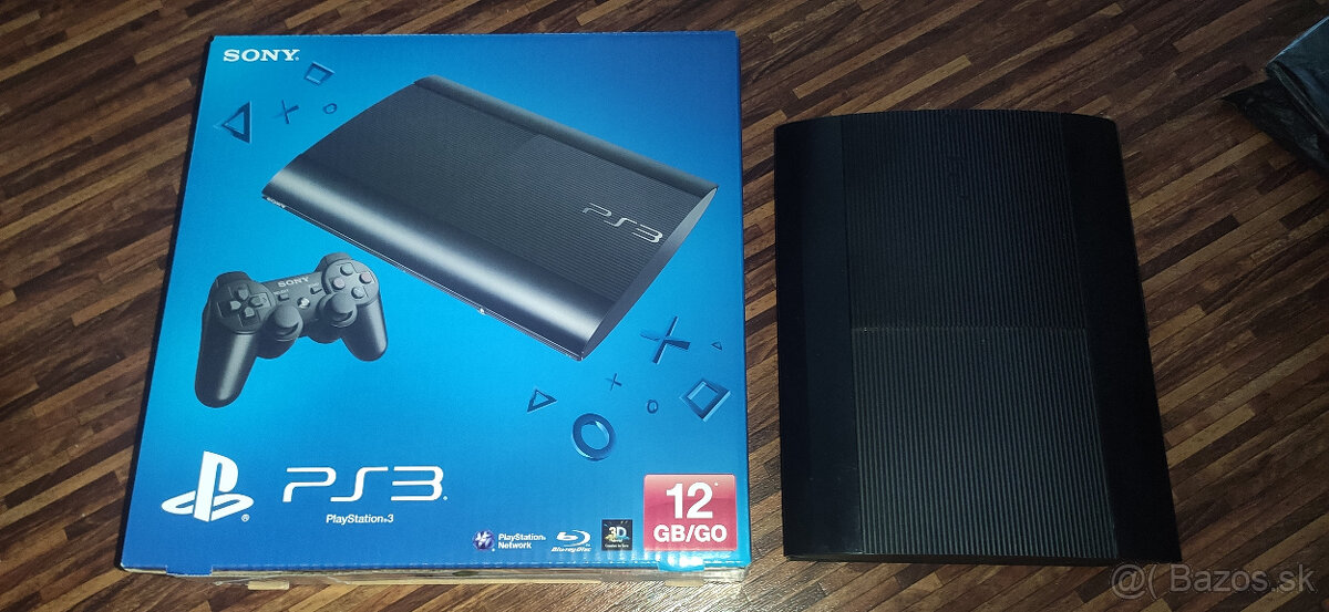 PS3 Superslim 12 GB + krabica v top stave