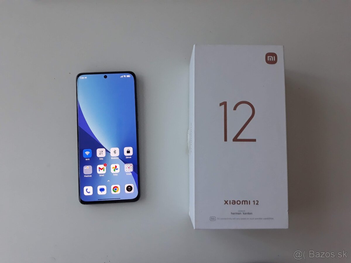 Xiaomi 12 5G 8/256GB v záruke, top stav