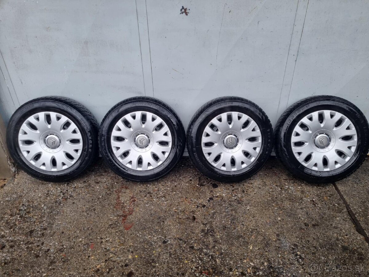 Plechové disky 4x108 R15 Citroën zimné pneumatiky