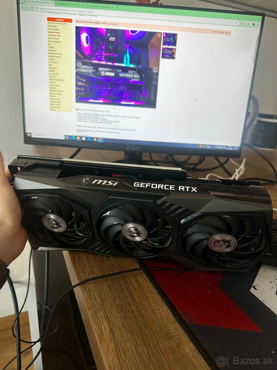 8GB RTX 3070 MSI GAMING X TRIO