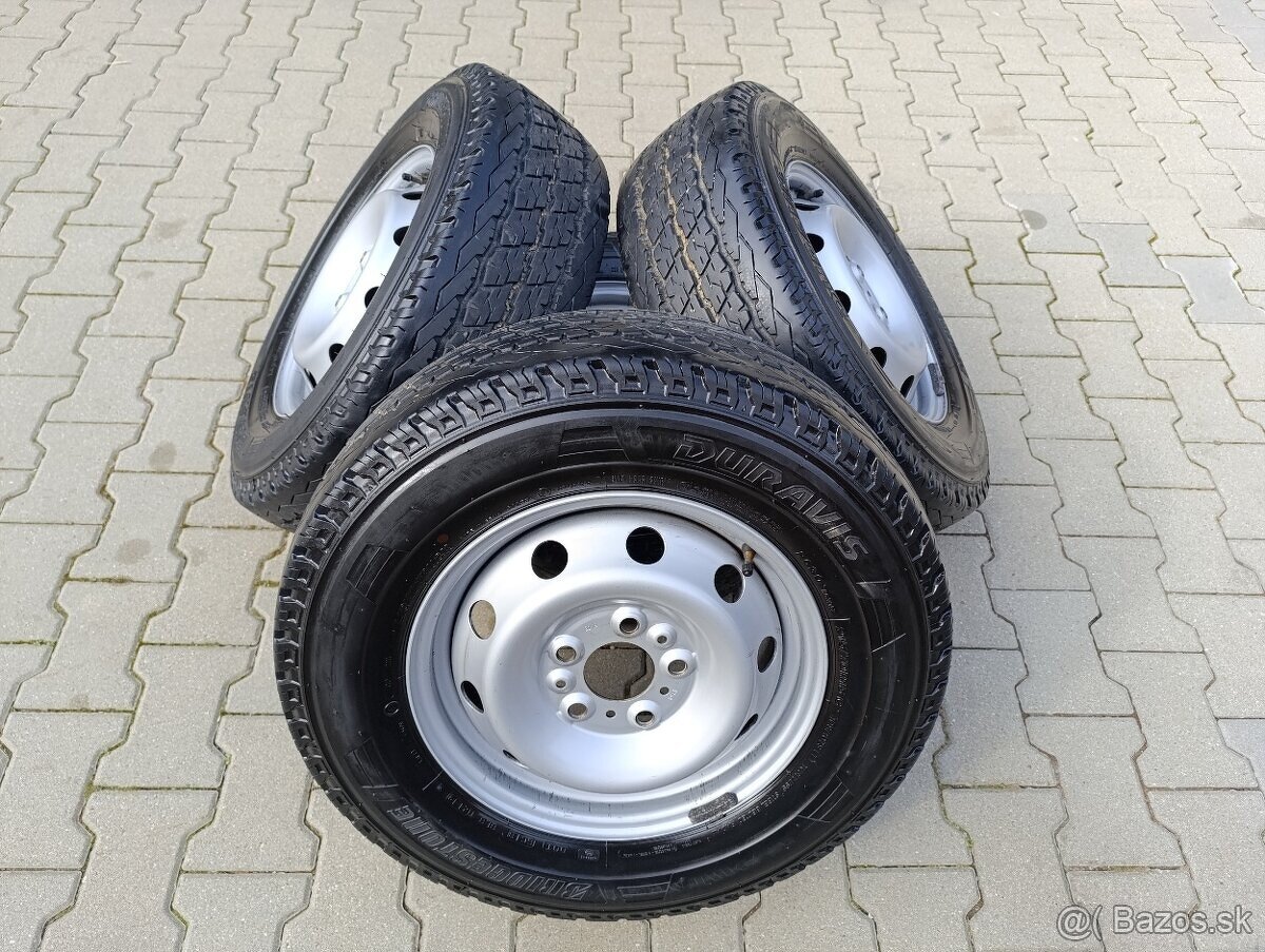 5x118 r15 Ducato + letné 215/70 r15C Bridgestone