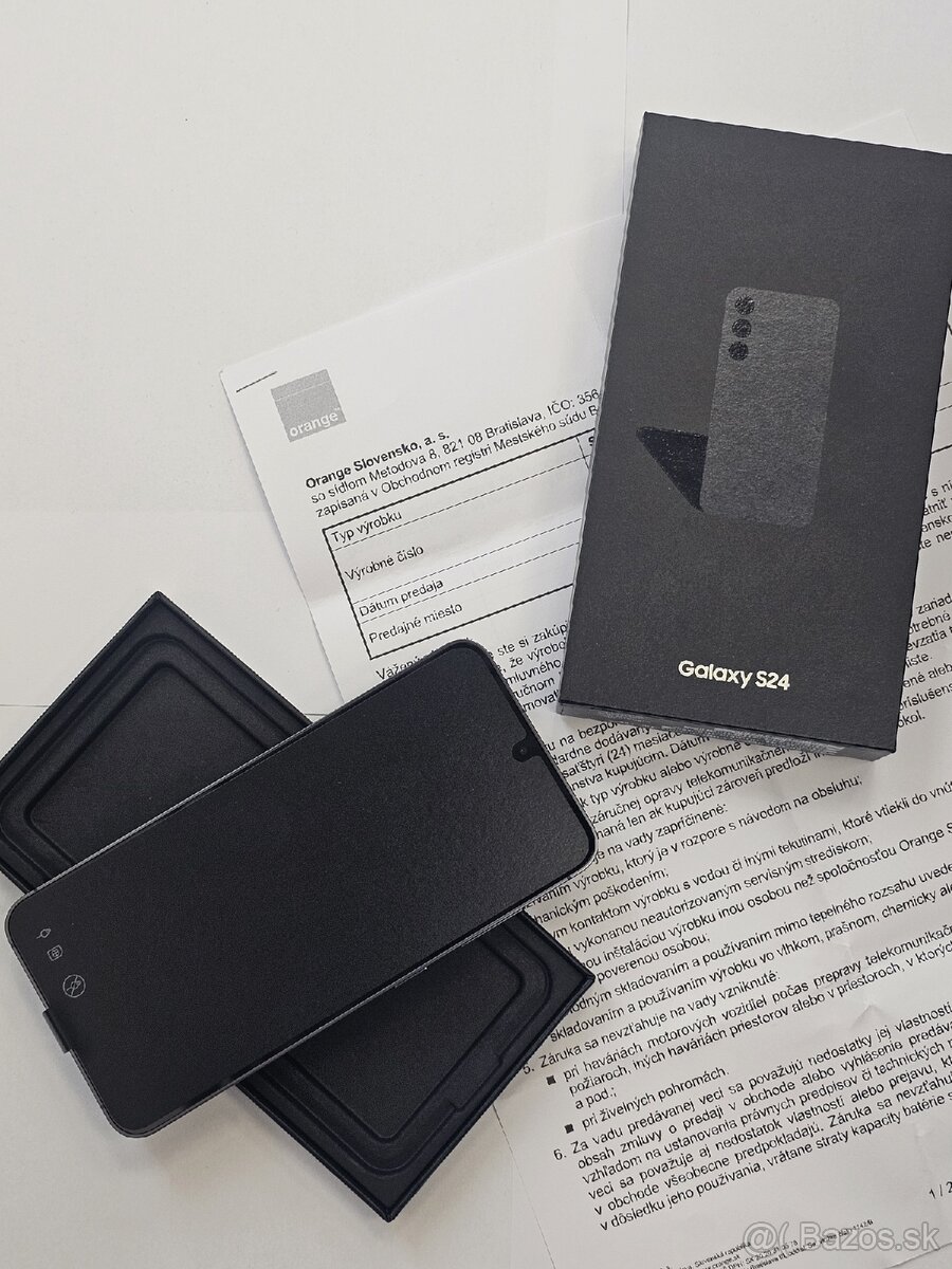 Predám Samsung S24 Black 256GB Nový neaktivovany