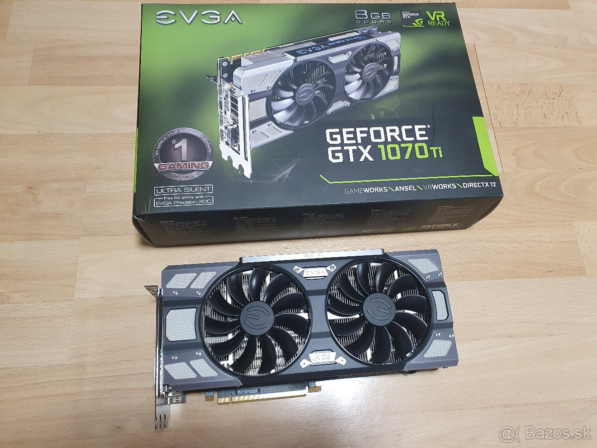 EVGA GeForce GTX 1070 Ti FTW ULTRA SILENT GAMING 8Gb