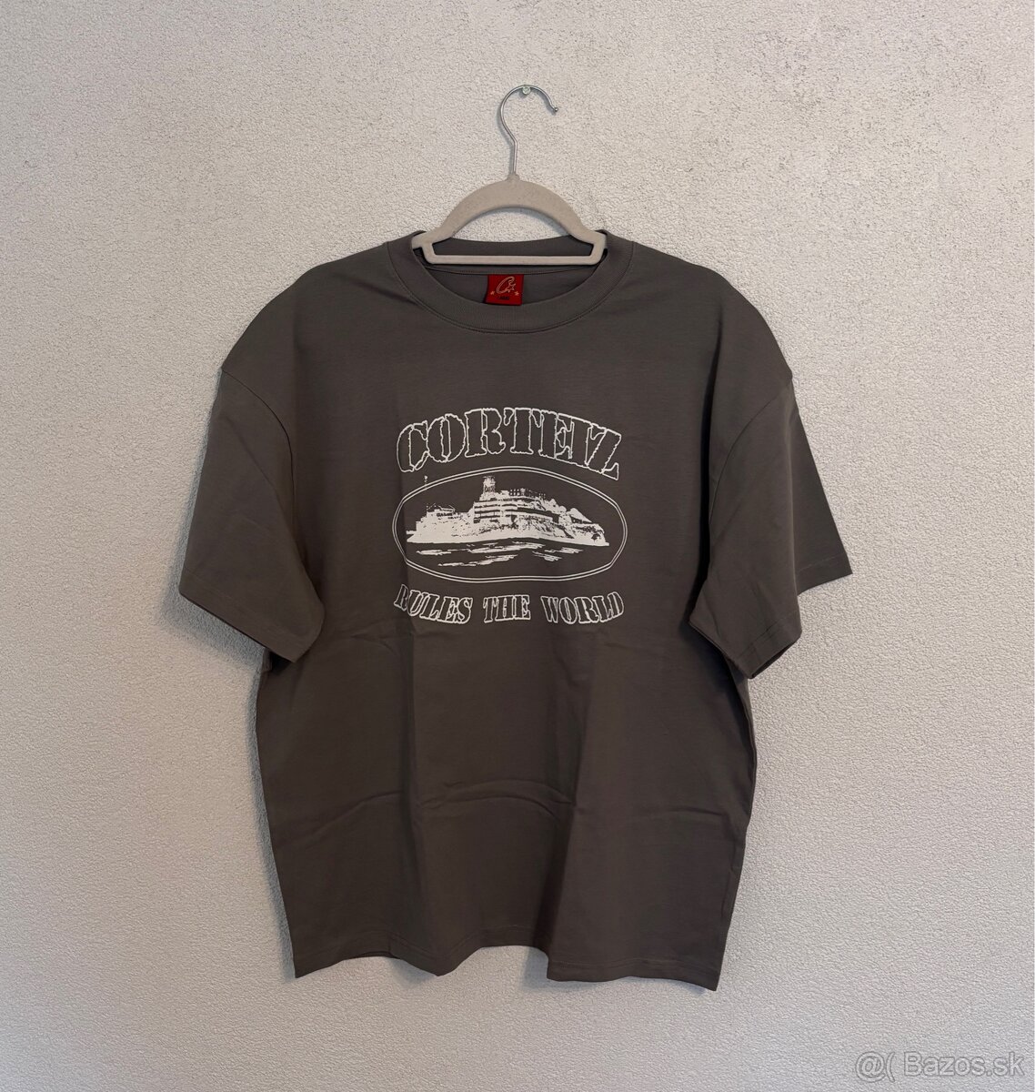 Corteiz Alcatraz Grey Gully Tee