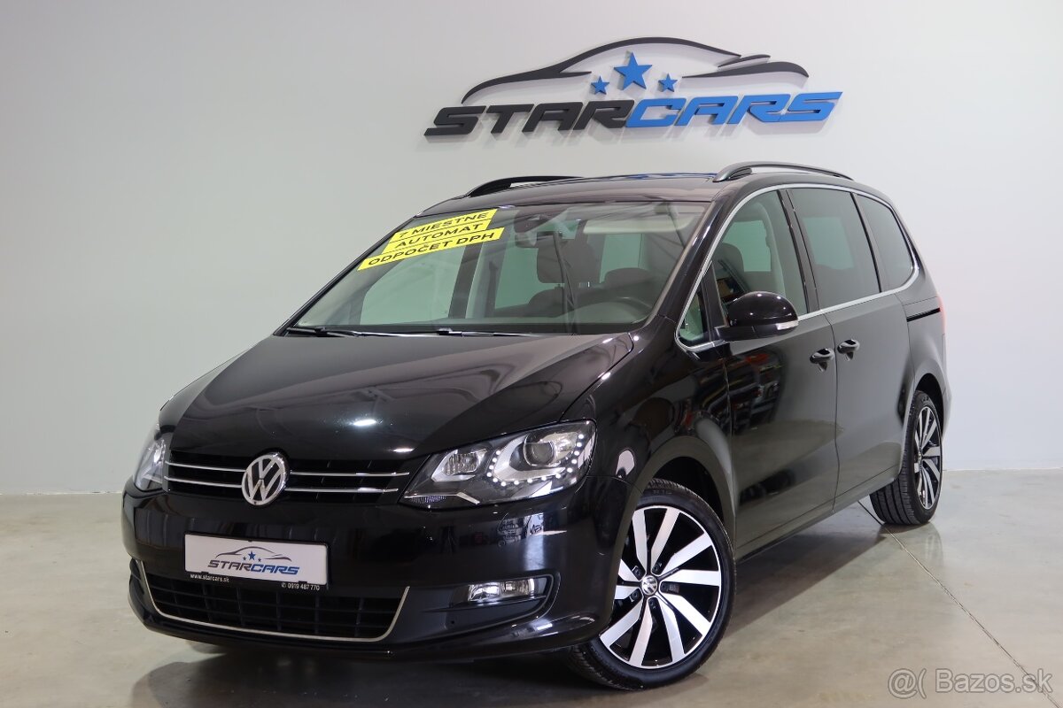 VW Sharan 2.0 TDI DSG 150PS Highline 7.miestne odpočet DPH