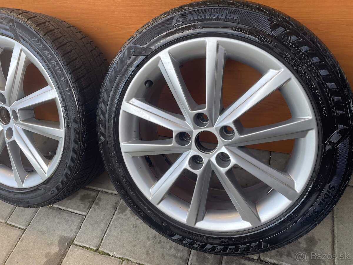 TERON orig Alu disky  225 45 R17 5x112 Skoda Superb octavia 