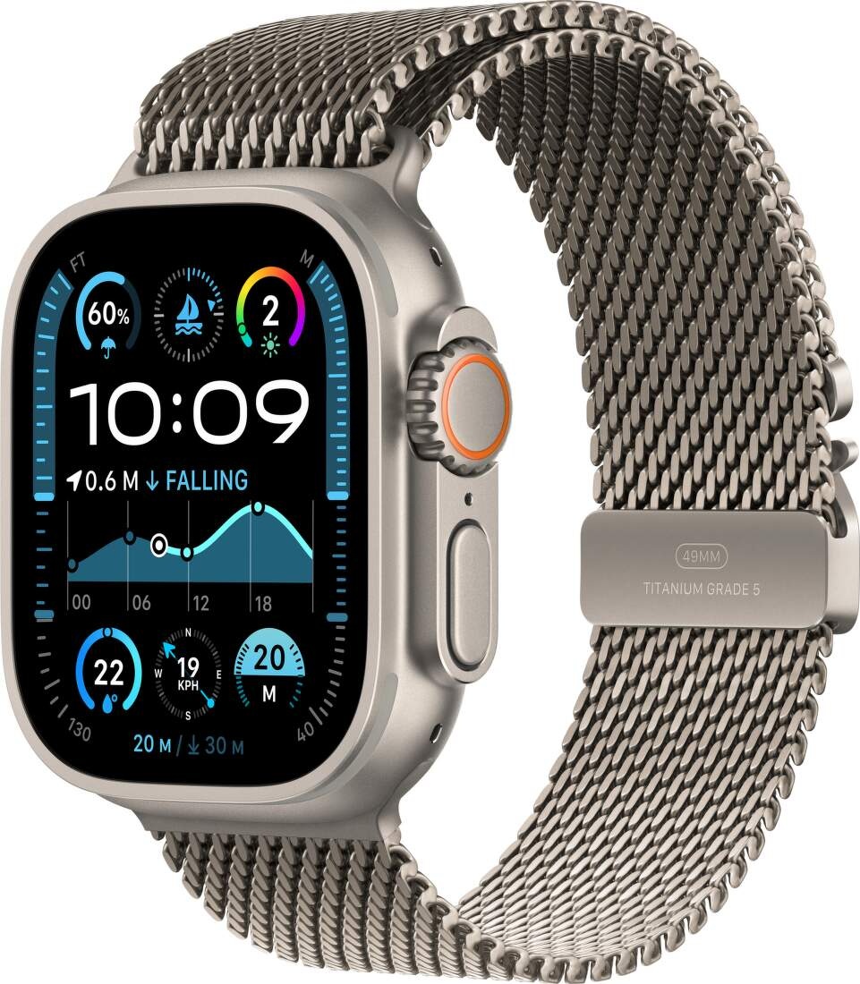 Apple Watch Ultra 2 Milanese Loop, natural titan