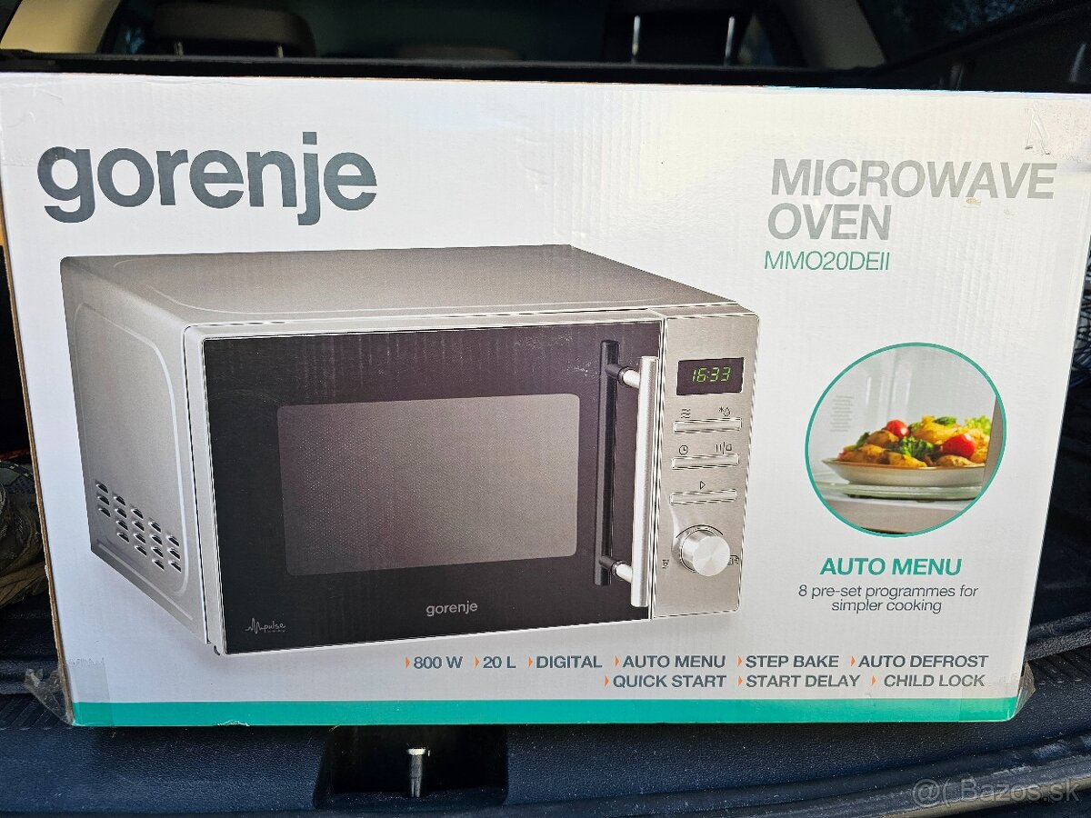 Na predaj mikrovlnná rúra Gorenje a teplovzdušná fritéza Tef