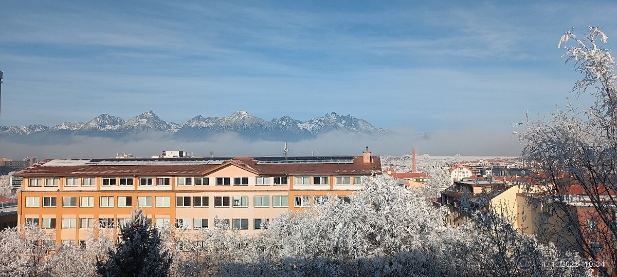 Byt v centre Popradu s výhľadom na Tatry