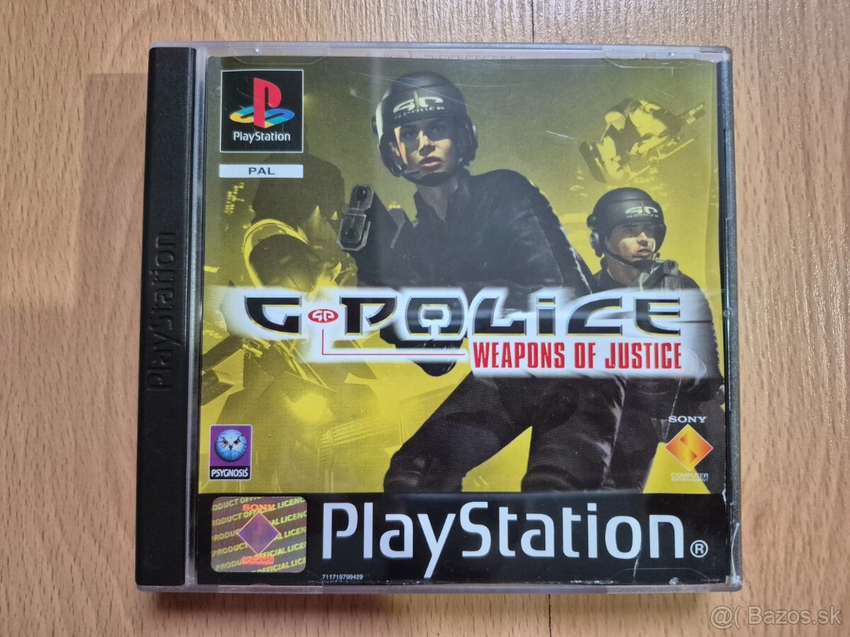 Predám hru na PS1 G-Police Weapons of Justice