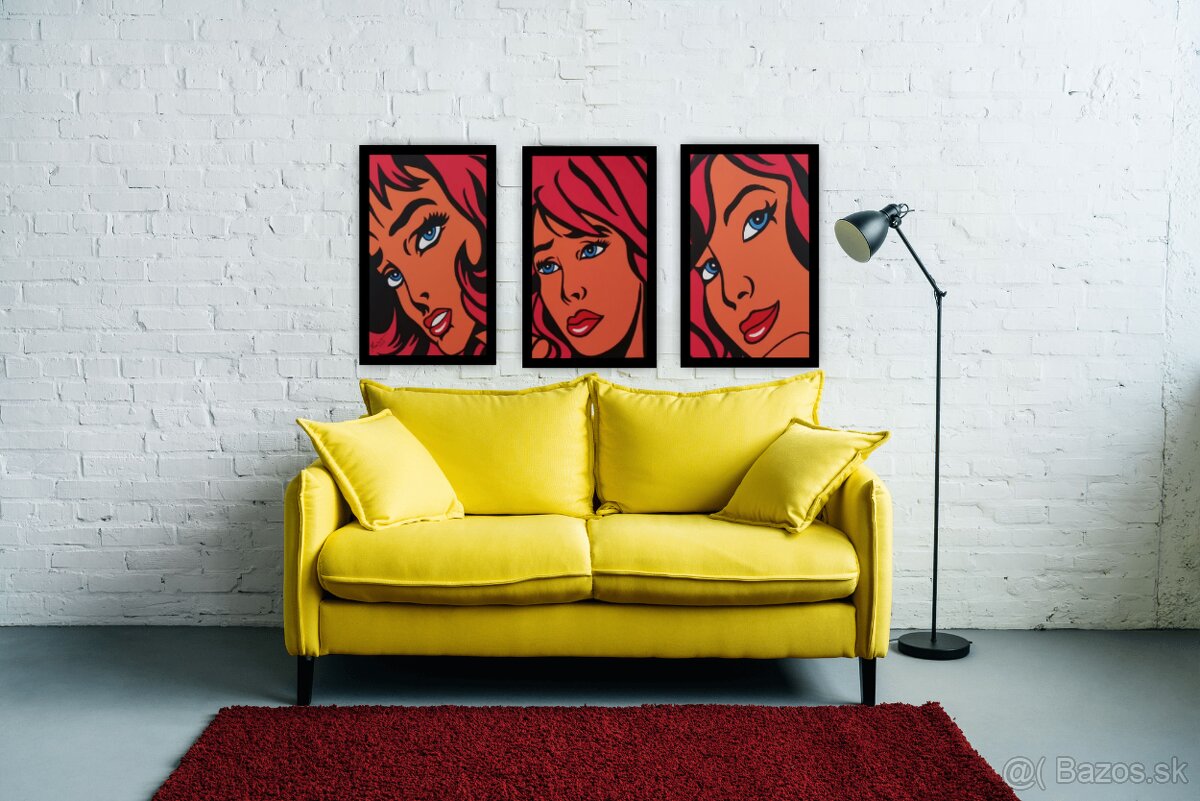 POP ART triptych TRI ŽENY