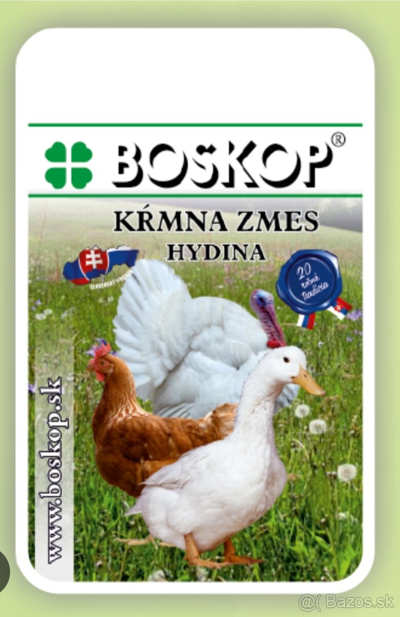 Boskop, Granule, Krmivá